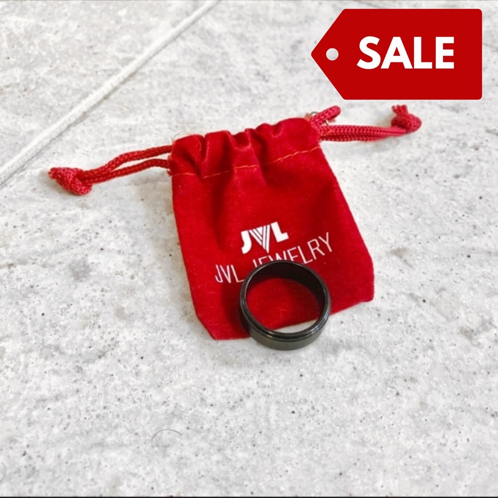 Black Tungsten Wedding Band